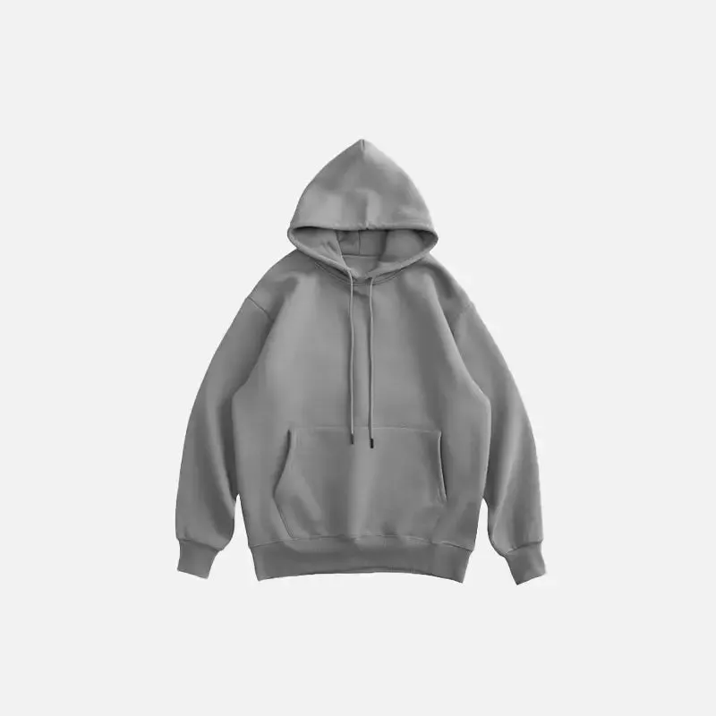 Y2K Blank Oversized Hoodies for Trendy Streetwear Style