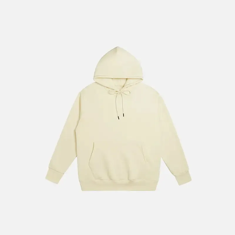 Y2K Blank Oversized Hoodies for Trendy Streetwear Style