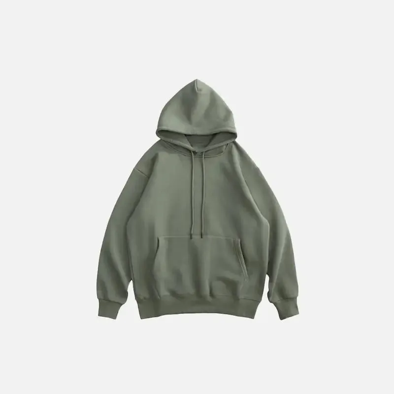 Y2K Blank Oversized Hoodies for Trendy Streetwear Style