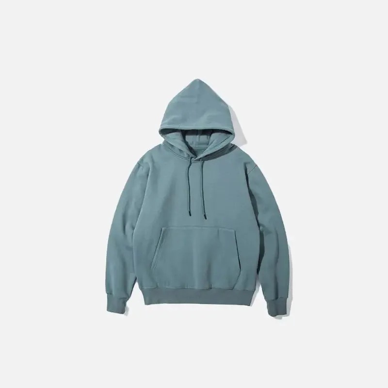 Y2K Blank Oversized Hoodies for Trendy Streetwear Style