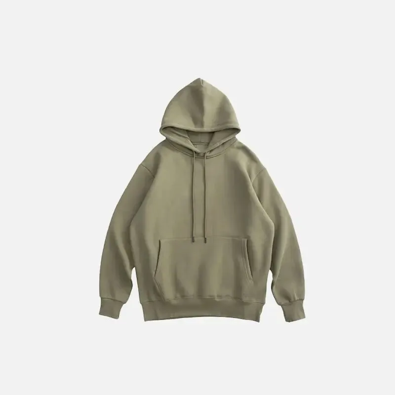 Y2K Blank Oversized Hoodies for Trendy Streetwear Style