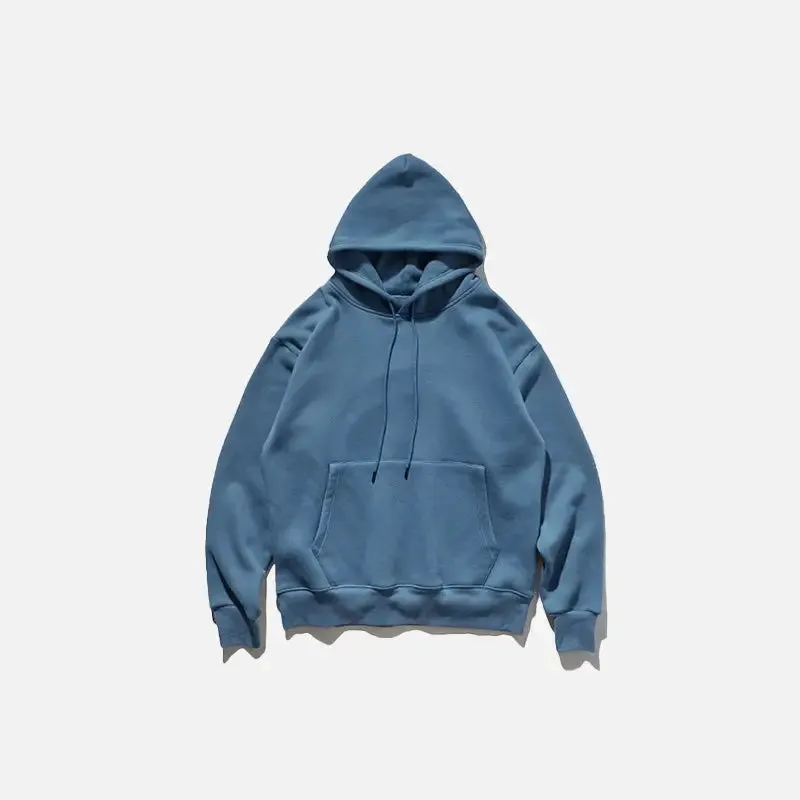Y2K Blank Oversized Hoodies for Trendy Streetwear Style