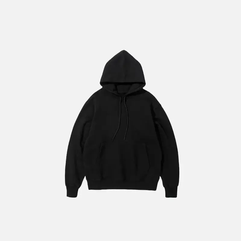Y2K Blank Oversized Hoodies for Trendy Streetwear Style