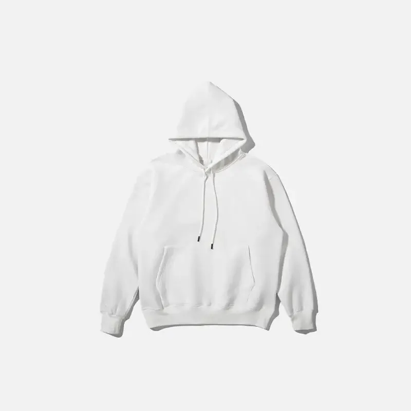 Y2K Blank Oversized Hoodies for Trendy Streetwear Style