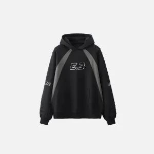 Y2K Color Block Oversized Hoodie for Comfort and Style