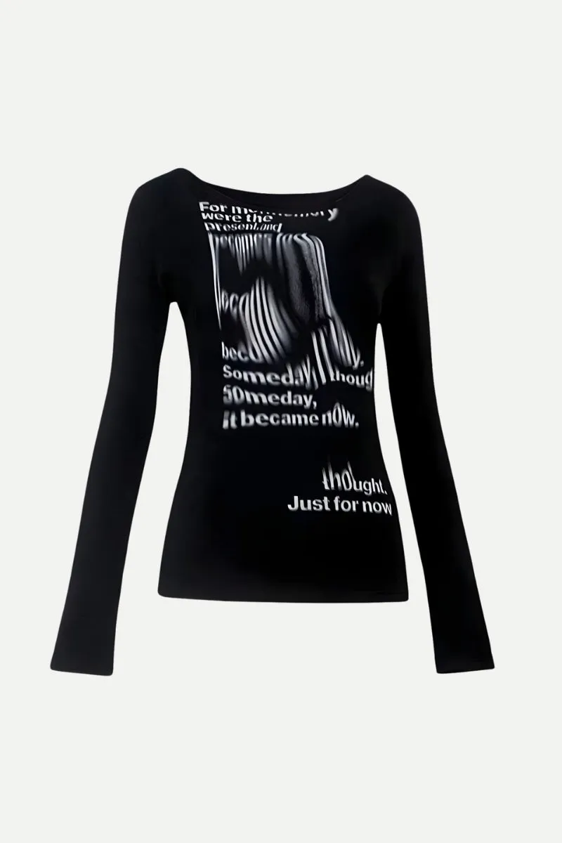 Y2K Grunge Illusion Text Top