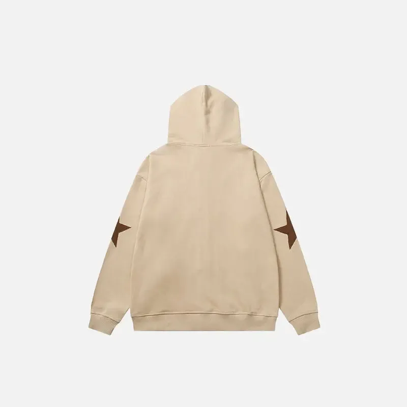 Y2K Hoodies with Star Graphic Patch for Trendy Style and Comfort
