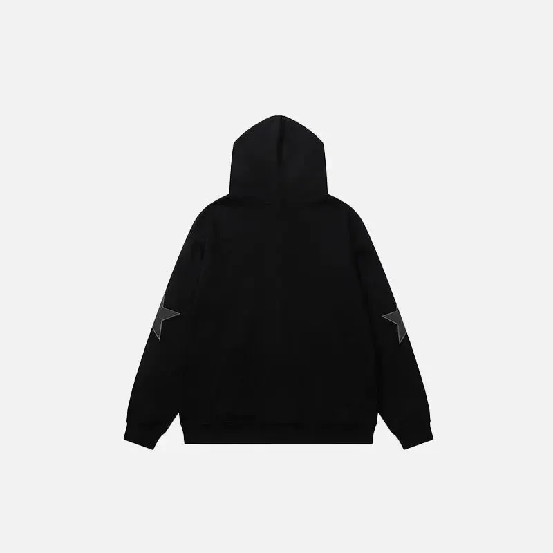 Y2K Hoodies with Star Graphic Patch for Trendy Style and Comfort