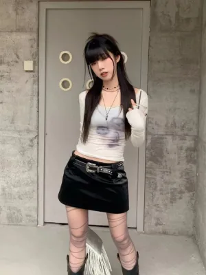 Y2K Scoop Neck Top
