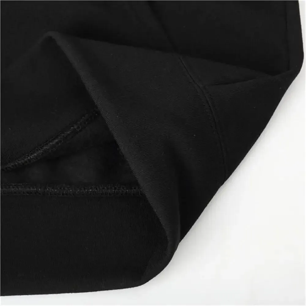 Y2K Zip Cardigan Hoodie in Solid Black for Effortless Style