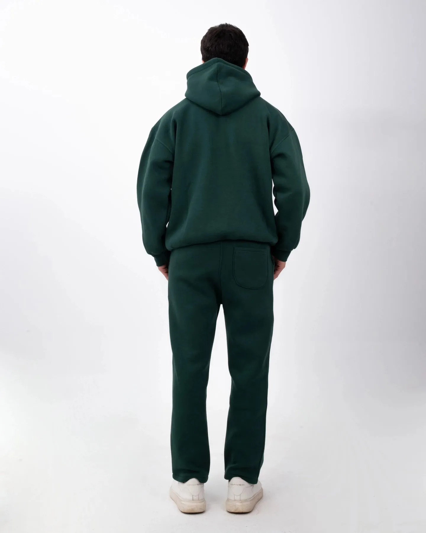 YAFA FOREST GREEN STITCHED SWEATPANTS – RESPECT EXISTENCE EDITION