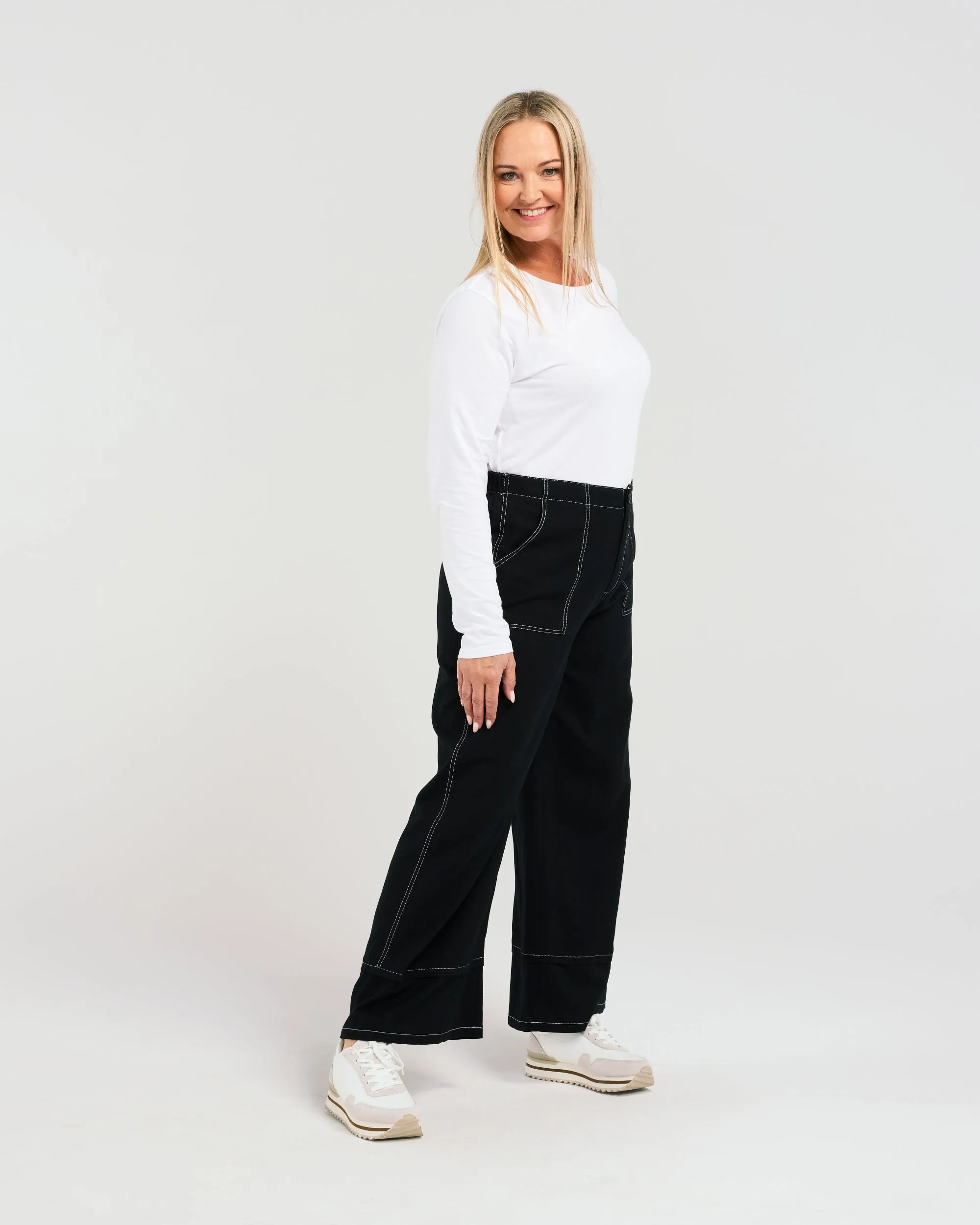 Zafina Ronan Pant | Black