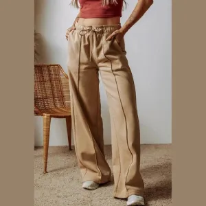 'Zoe' Drawstring Wide Leg Pants