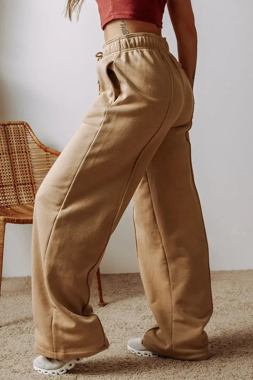 'Zoe' Drawstring Wide Leg Pants